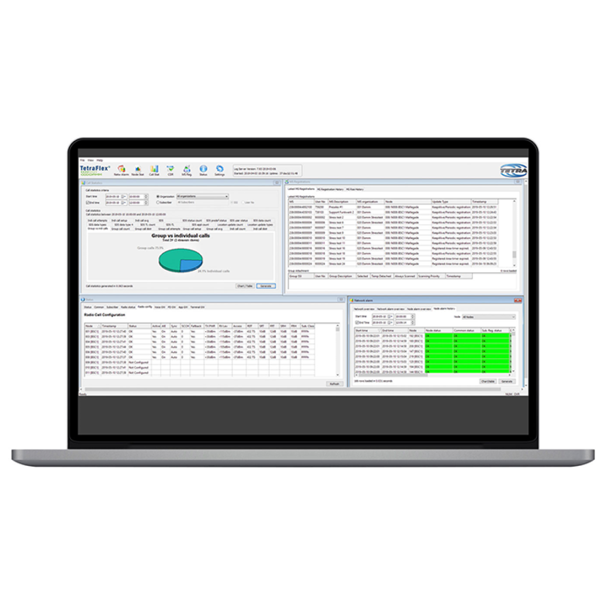 DAMM TetraFlex Voice and Data Log System